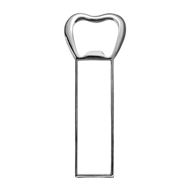 Sublimation Blank Metal Bottle Opener Fridge Magnet Metal Opener Blank Insert for Custom Printing