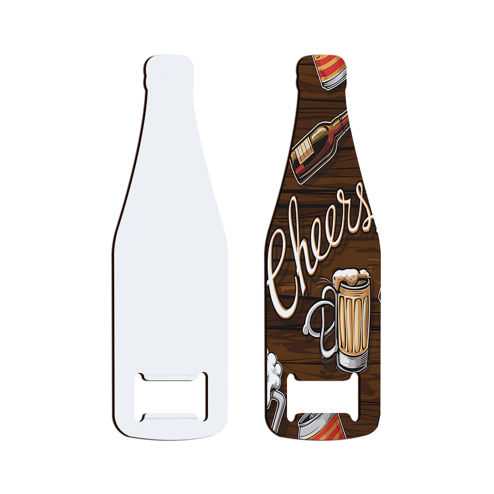 Sublimation Blank Stainless Steel Bottle Opener Lightweight Portable Custom DIY Opener - 6 Shapes, Double-Sided Printable