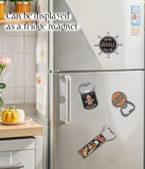 Sublimation Blank Metal Bottle Opener Fridge Magnet Metal Opener Blank Insert for Custom Printing