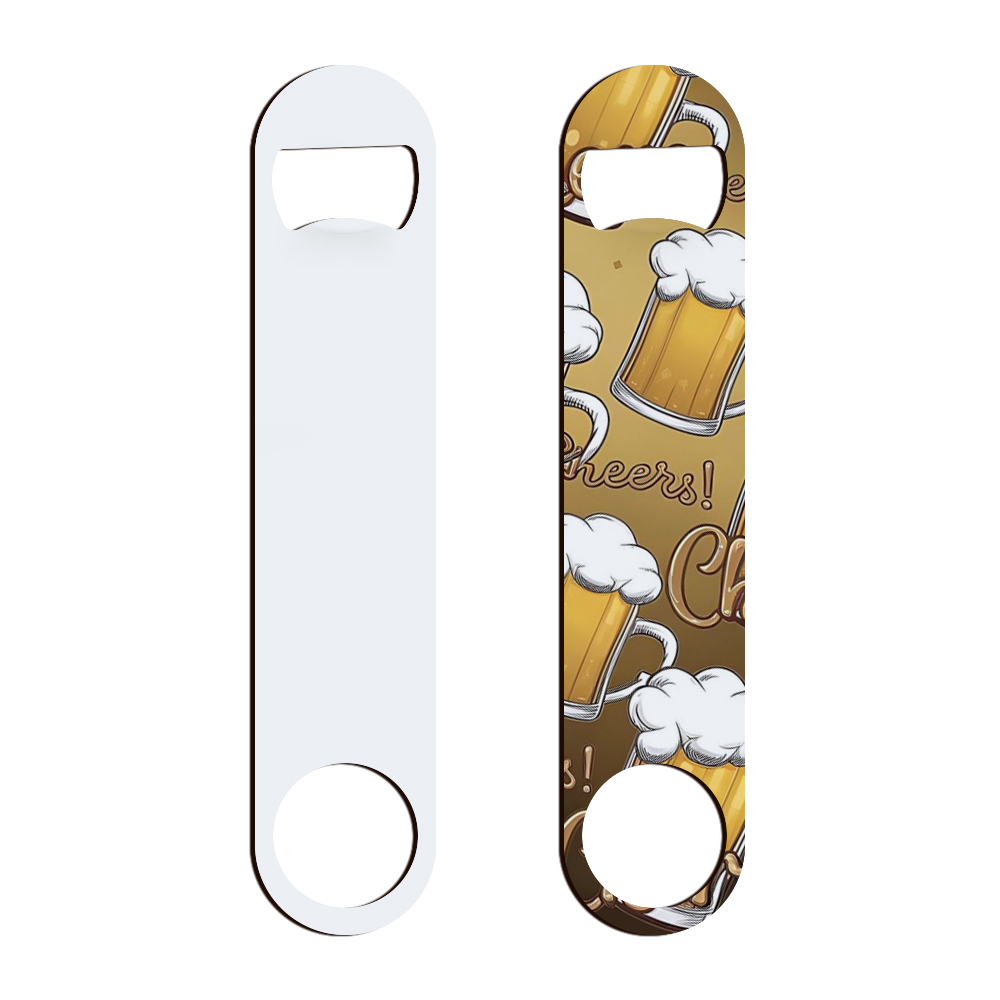 Sublimation Blank Stainless Steel Bottle Opener Lightweight Portable Custom DIY Opener - 6 Shapes, Double-Sided Printable