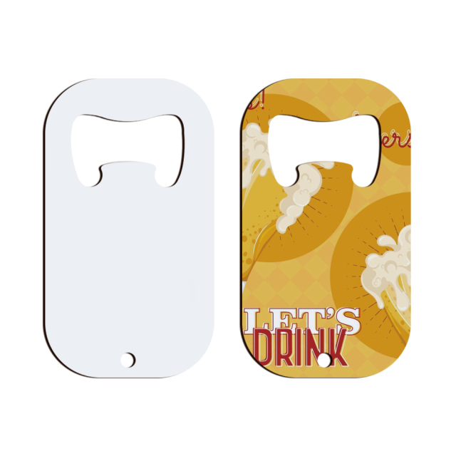 Sublimation Blank Stainless Steel Bottle Opener Lightweight Portable Custom DIY Opener - 6 Shapes, Double-Sided Printable