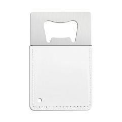 New Arrival Sublimation DIY PU Leather Bottle Opener Double-Sided Printing 4 Styles