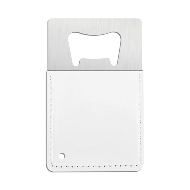 New Arrival Sublimation DIY PU Leather Bottle Opener Double-Sided Printing 4 Styles