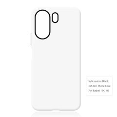 New Arrival 3D 2in1 Film Case Sublimation Cover Customized DIY Cell Phone Case for Redmi 13C 4G