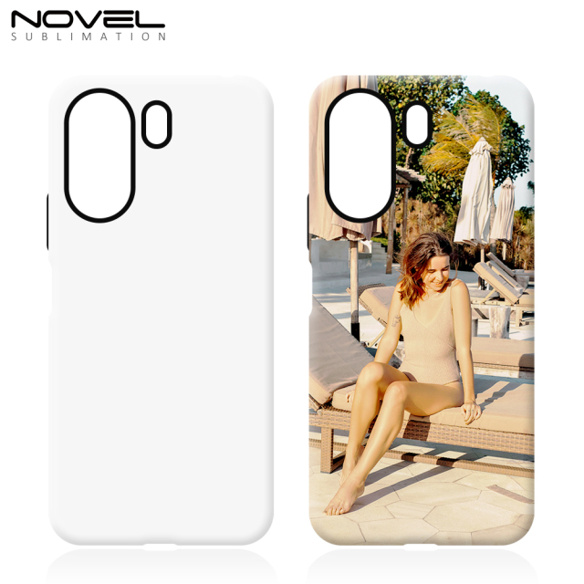New Arrival 3D 2in1 Film Case Sublimation Cover Customized DIY Cell Phone Case for Redmi 13C 4G