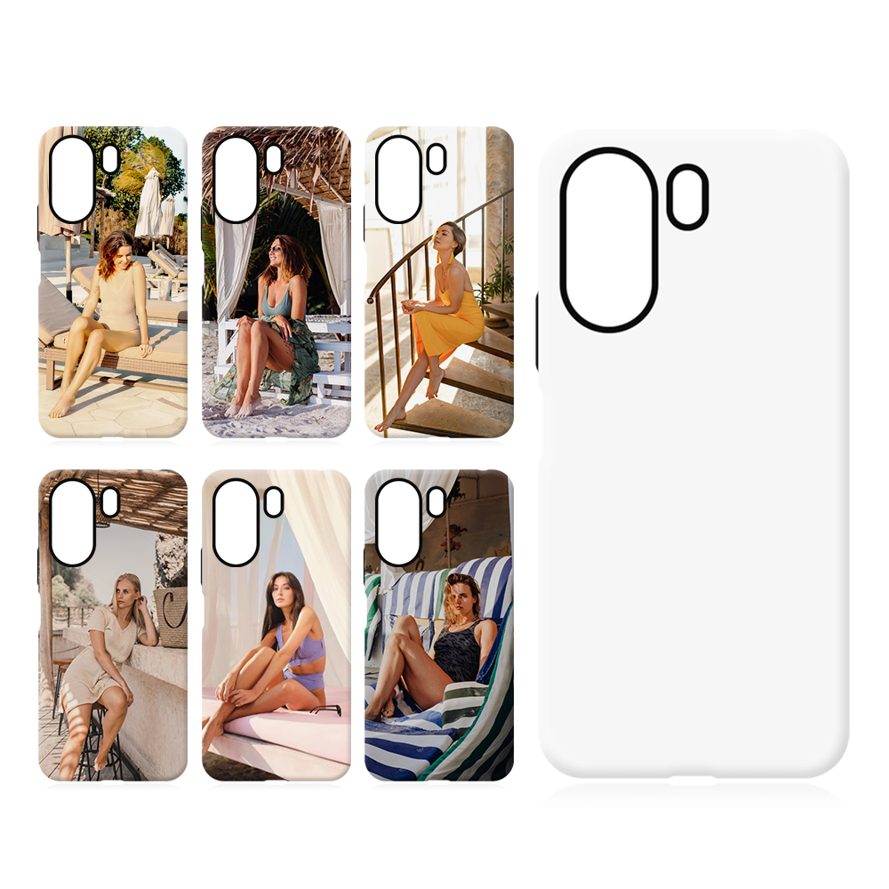 New Arrival 3D 2in1 Film Case Sublimation Cover Customized DIY Cell Phone Case for Redmi 13C 4G