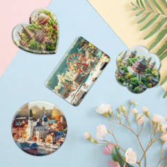 Sublimation Acrylic Fridge Magnets - Decorative Refrigerator Magnet with Adhesive Backing Magnets, Photo Magnet Frames for Refrigerator