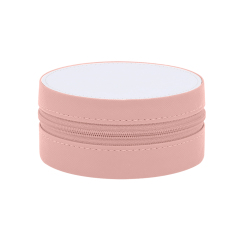Sublimation Blank PU Premium Jewelry Box - Round & Square Shapes, 7 Colors, Ideal for Accessory Storage