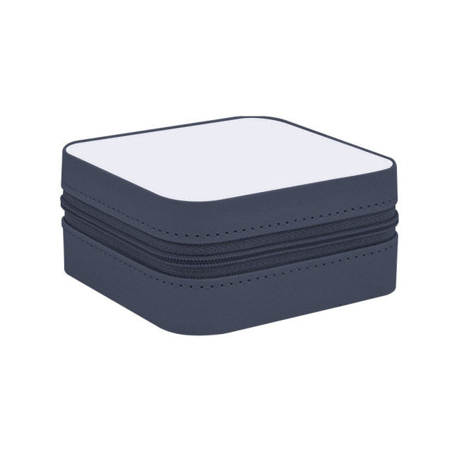 Sublimation Blank PU Premium Jewelry Box - Round & Square Shapes, 7 Colors, Ideal for Accessory Storage
