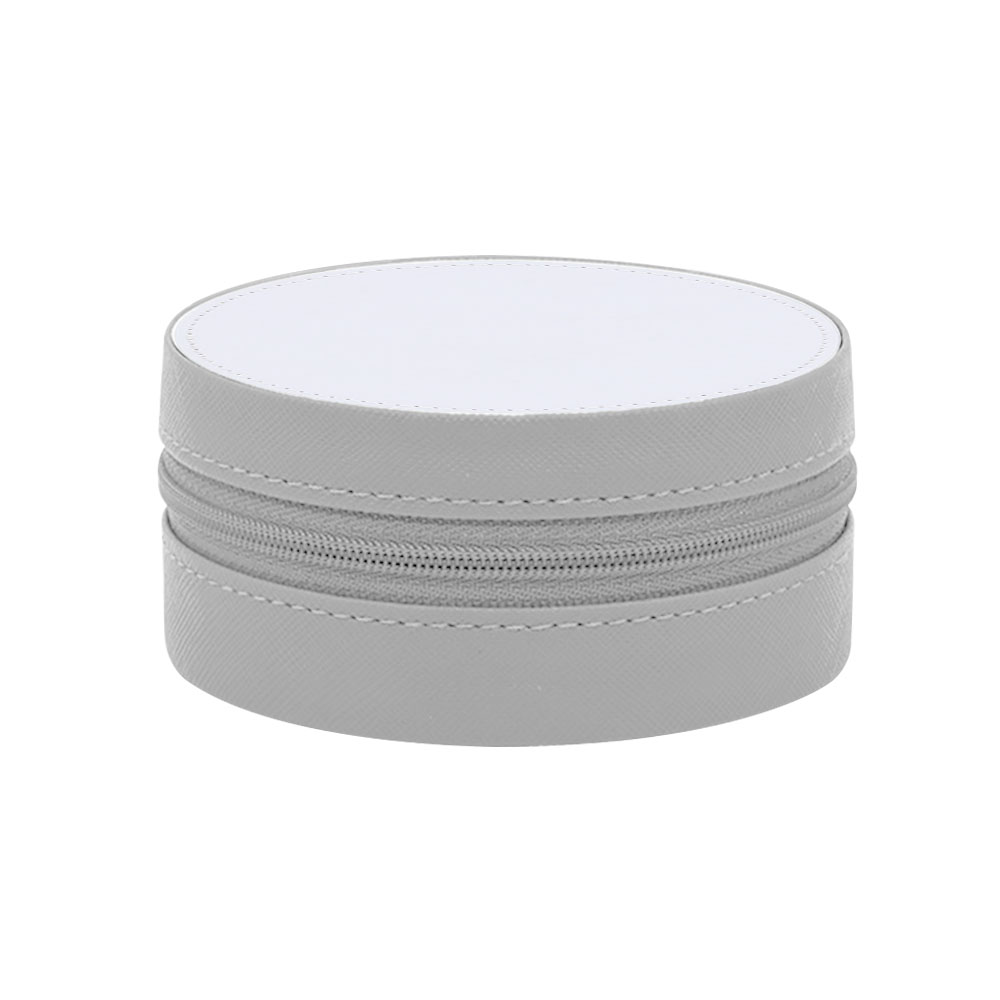 Sublimation Blank PU Premium Jewelry Box - Round & Square Shapes, 7 Colors, Ideal for Accessory Storage