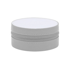 Sublimation Blank PU Premium Jewelry Box - Round & Square Shapes, 7 Colors, Ideal for Accessory Storage