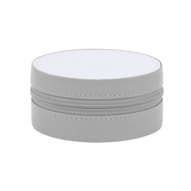 Sublimation Blank PU Premium Jewelry Box - Round & Square Shapes, 7 Colors, Ideal for Accessory Storage