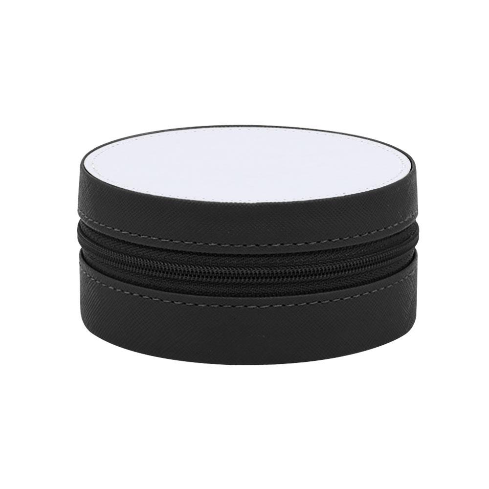 Sublimation Blank PU Premium Jewelry Box - Round & Square Shapes, 7 Colors, Ideal for Accessory Storage