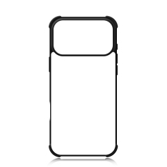Anti-Shock! For iPhone 17 Series Four Corner Anti-drop 2D TPU Phone Case Phone Cover With Metal Insert For Sublimation Printing