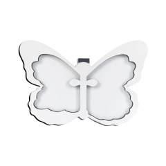Sublimation Blank MDF Car Sunshade Clip, Butterfly Clip Design, Customizable Vehicle Sun Visor Clip