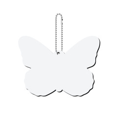 Sublimation Blank MDF Car Ornament, Butterfly Memorial Hanging Decoration, Customizable Vehicle Pendant