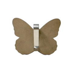 Sublimation Blank MDF Car Sunshade Clip, Butterfly Clip Design, Customizable Vehicle Sun Visor Clip
