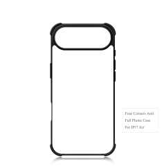 Anti-Shock! For iPhone 17 Series Four Corner Anti-drop 2D TPU Phone Case Phone Cover With Metal Insert For Sublimation Printing