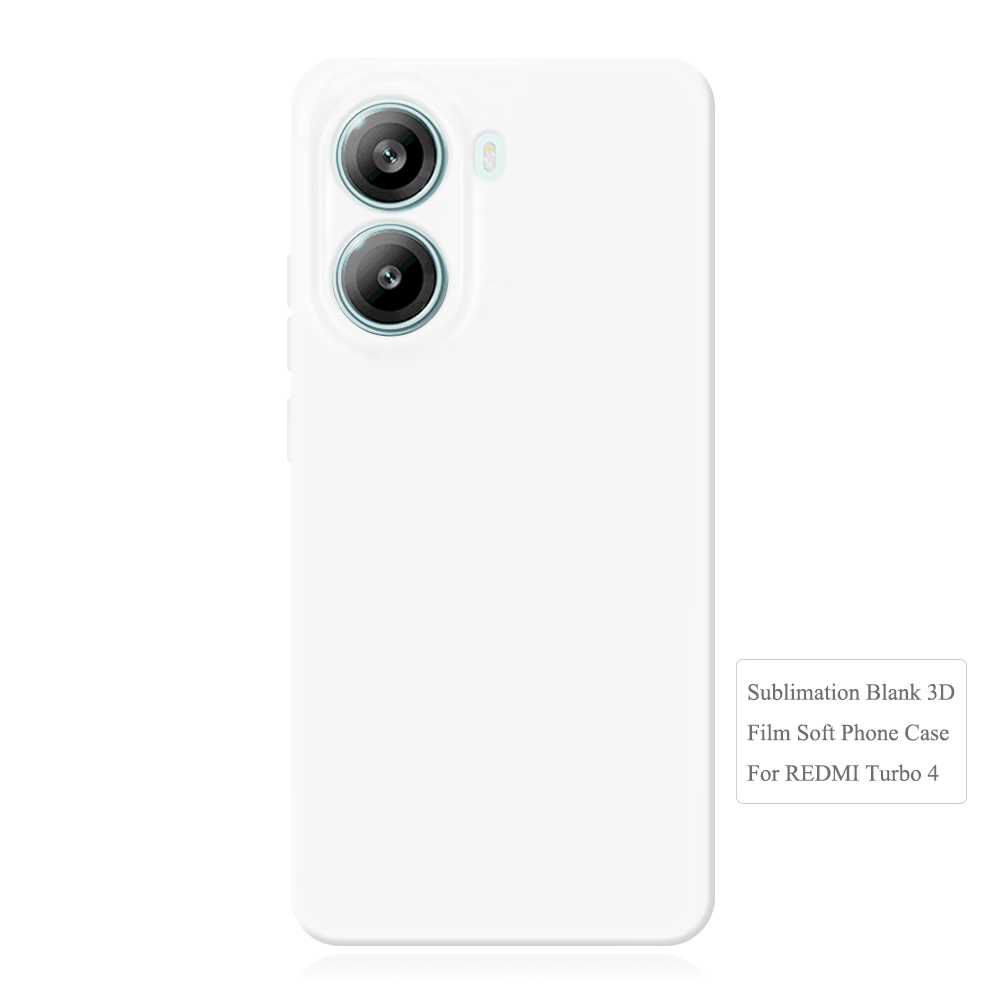 Sublimation Blank 3D Film Soft Phone Case For Redmi Turbo 4 Pro Heat Press Silicone Customizable Phone Cover Full Cover Mobile Phone Case