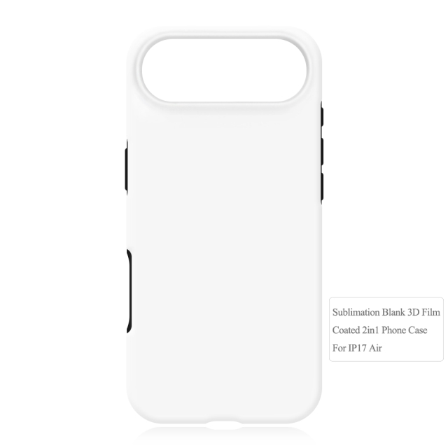 New Arrival Sublimation 3D 2in1 Film Case Cover Blank Customized DIY Cell Phone Case for iPhone 17 Series