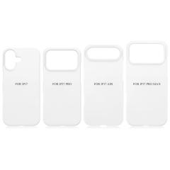 Sublimation 3D Film Coated Hard Phone Case Heat Press Plastic Customizable Snap Phone Cover For iPhone 17 Series Semi-wrapped Cover Mobile Phone Case