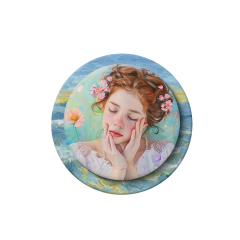 Sublimation Blank 3D Film Magnetic Airbag Stand Sublimation 3D Magnetic Popsocket Phone Grip with Expanding Kickstand