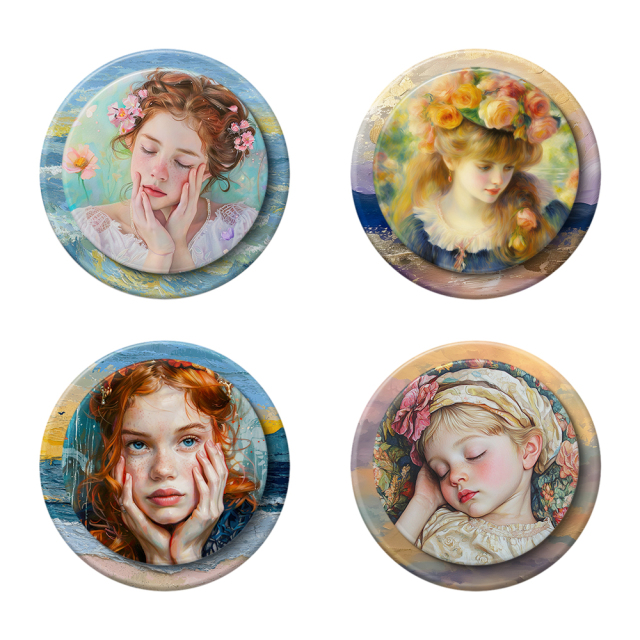 Sublimation Blank 3D Film Magnetic Airbag Stand Sublimation 3D Magnetic Popsocket Phone Grip with Expanding Kickstand