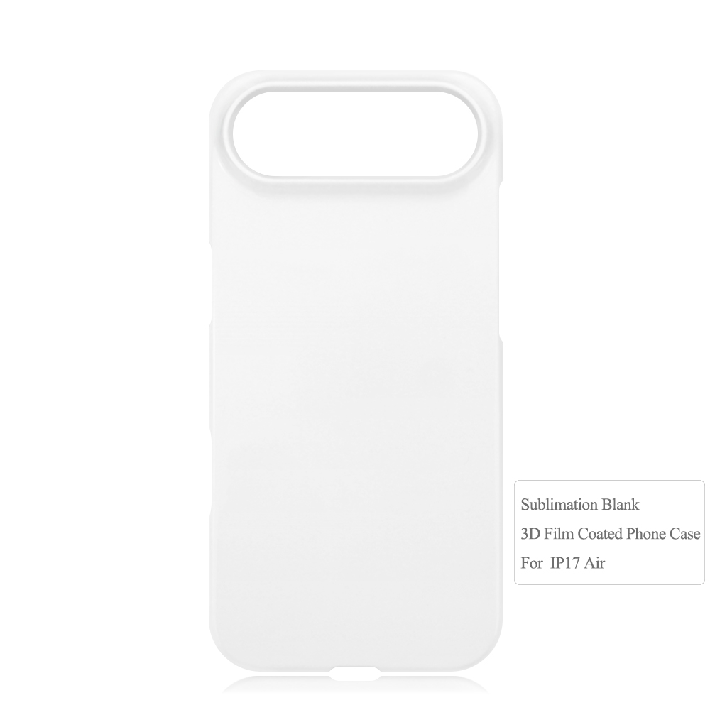 Sublimation 3D Film Coated Hard Phone Case Heat Press Plastic Customizable Snap Phone Cover For iPhone 17 Series Semi-wrapped Cover Mobile Phone Case