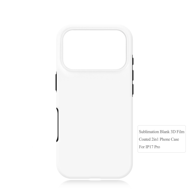 New Arrival Sublimation 3D 2in1 Film Case Cover Blank Customized DIY Cell Phone Case for iPhone 17 Series