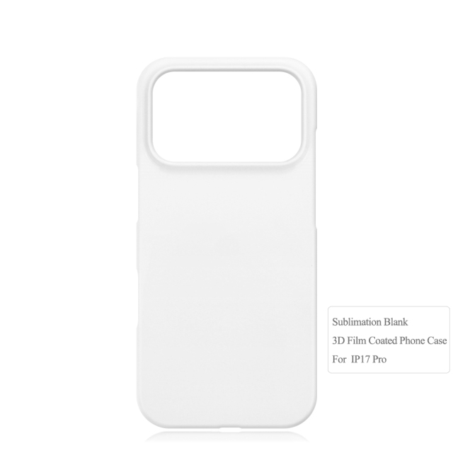 Sublimation 3D Film Coated Hard Phone Case Heat Press Plastic Customizable Snap Phone Cover For iPhone 17 Series Semi-wrapped Cover Mobile Phone Case