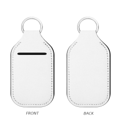 Sublimation Blank Neoprene Hand Sanitizer Bottle Holder Keychain, Custom Print Travel Accessory