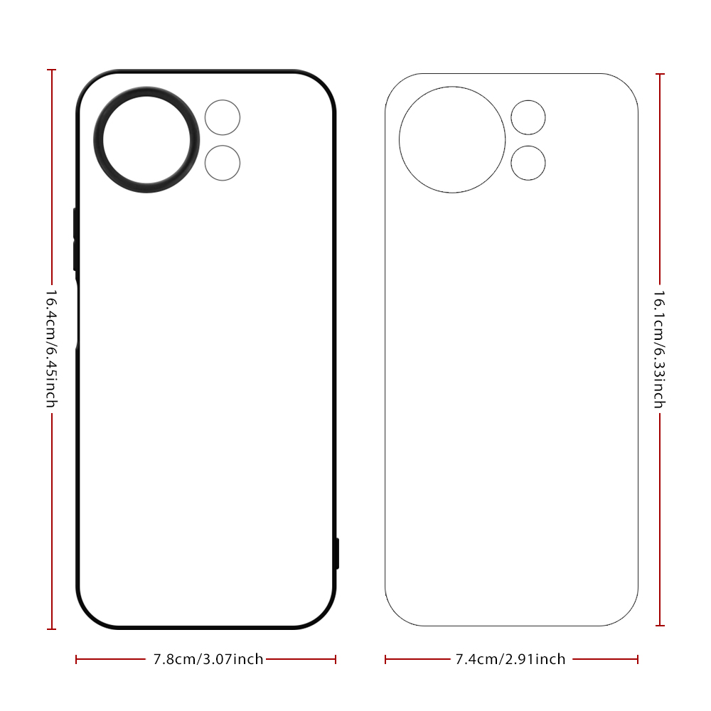 Sublimation 2D TPU Phone Case for Huawei Maimang 40, Maimang 30,Maimang Series with Aluminum Insert