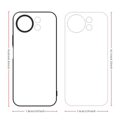 Sublimation 2D TPU Phone Case for Huawei Maimang 40, Maimang 30,Maimang Series with Aluminum Insert