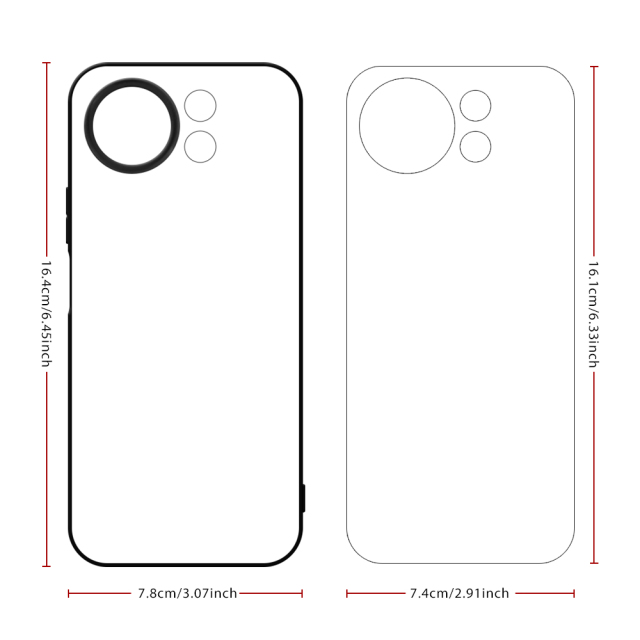 Sublimation 2D TPU Phone Case for Huawei Maimang 40, Maimang 30,Maimang Series with Aluminum Insert