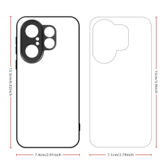 For Vivo S Series S30 Pro mini, S15/15 Pro, S10/S10 Pro, S9E, S7, S6/G1, S5 Blank 2D TPU Phone Case Silicone Cover with Aluminum Sheet for Sublimation Printing