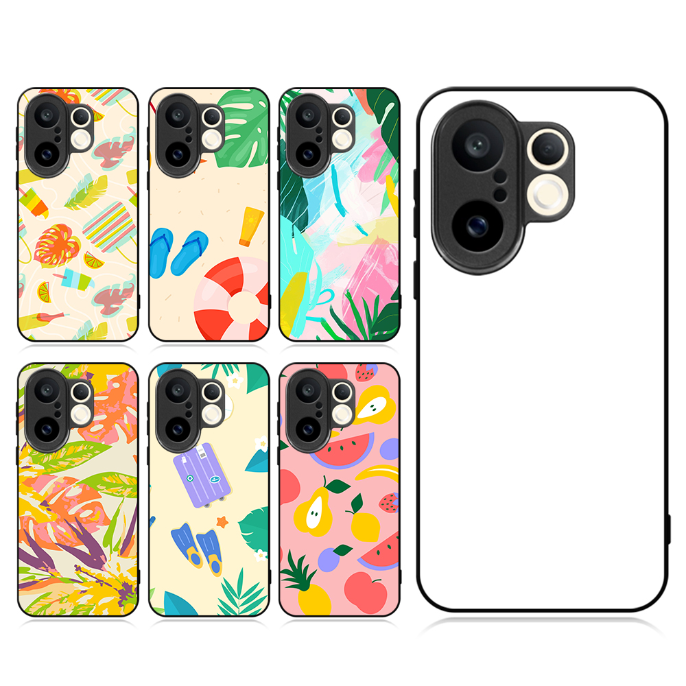 For Vivo S Series S30 Pro mini, S15/15 Pro, S10/S10 Pro, S9E, S7, S6/G1, S5 Blank 2D TPU Phone Case Silicone Cover with Aluminum Sheet for Sublimation Printing