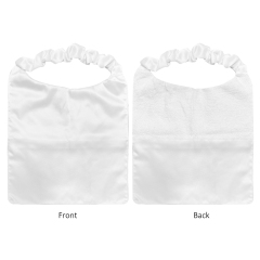 Sublimation Blank Polyester Pet Bib Printable Dog Bandana with Elastic Neck Strap, Toweling Back & Storage Pocket | Reusable Pet Scarf for Puppies & Small Animals