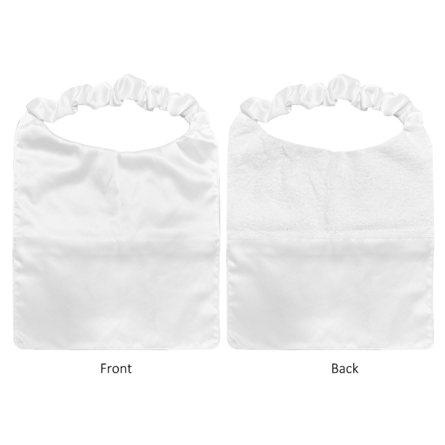 Sublimation Blank Polyester Pet Bib Printable Dog Bandana with Elastic Neck Strap, Toweling Back & Storage Pocket | Reusable Pet Scarf for Puppies & Small Animals