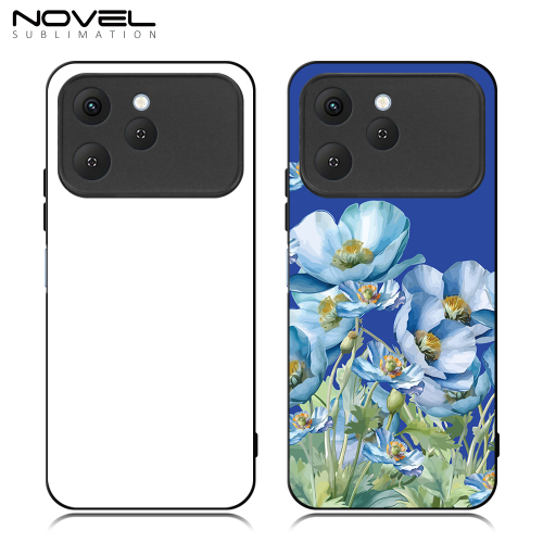 Smooth Sides!!! For Tecno Spark 40 Series Sublimation 2D TPU Silicone Phone Case Cover With Aluminum Insert for Tecno Spark 40 4G, Spark 40C, Spark 40 Pro, Spark 40 Pro Plus