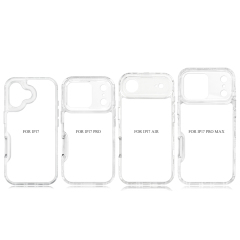 New arrival Sublimation 2D 3in1 Transparent Phone Case For iPhone 17 Series, iPhone 16,15,14,13,12 Series