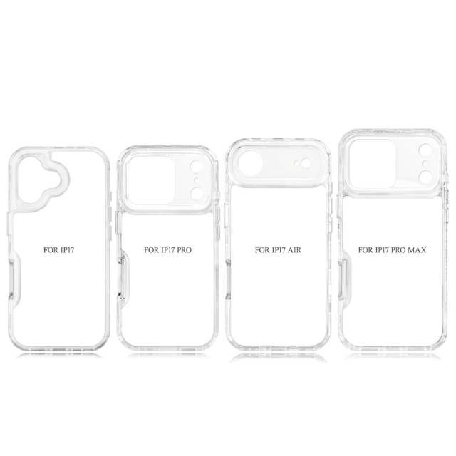 New arrival Sublimation 2D 3in1 Transparent Phone Case For iPhone 17 Series, iPhone 16,15,14,13,12 Series
