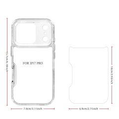 New arrival Sublimation 2D 3in1 Transparent Phone Case For iPhone 17 Series, iPhone 16,15,14,13,12 Series