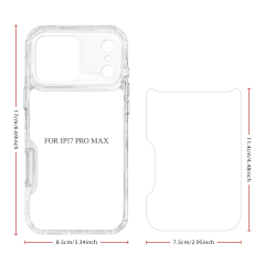 New arrival Sublimation 2D 3in1 Transparent Phone Case For iPhone 17 Series, iPhone 16,15,14,13,12 Series