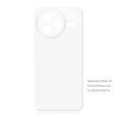 Sublimation 3D Film Soft Phone Case for Redmi K80 Heat Press Silicone Customizable Phone Cover TPU Full Cover Mobile Phone Case for Redmi Series