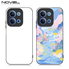 For Redmi 15C 4G EU, 13X, 14C 4G,Redmi 13C 5G,13C 4G DIY Logo Sublimation Blank 2D TPU Phone Case With Aluminum Insert