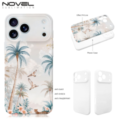 New Arrival 3D Film Sublimation Printing Fully Wrapped Hard Plastic Phone Case For iPhone 17,16,15 Series Full Coverage Mobile Phone Case