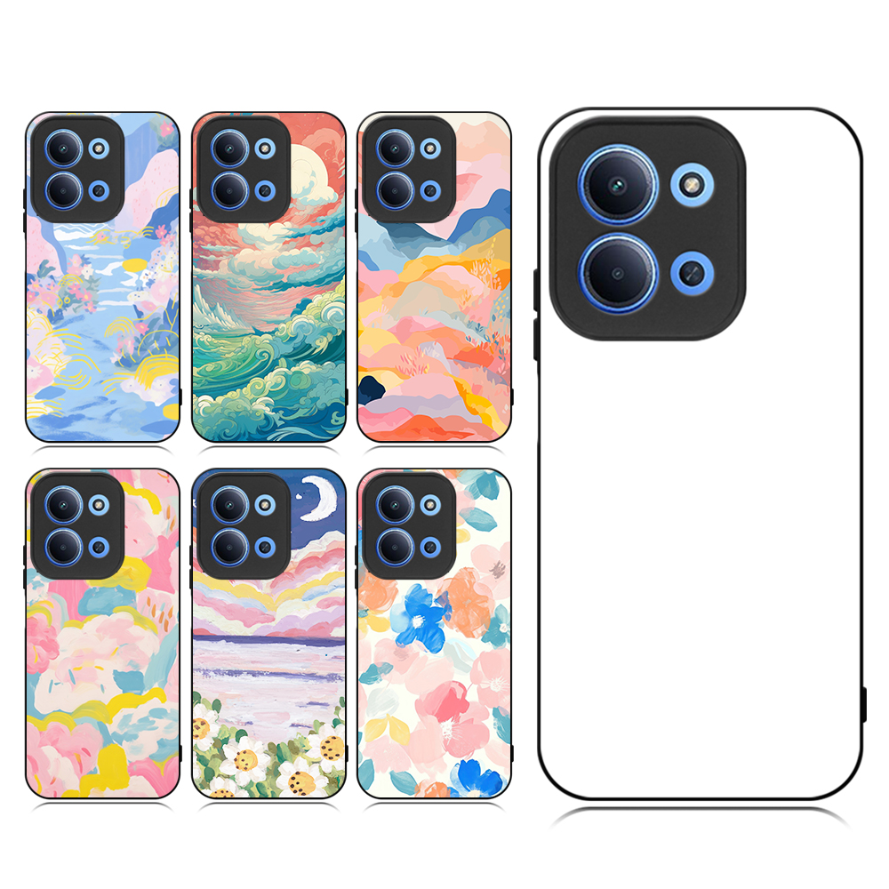 For Redmi 15C 4G EU, 13X, 14C 4G,Redmi 13C 5G,13C 4G DIY Logo Sublimation Blank 2D TPU Phone Case With Aluminum Insert