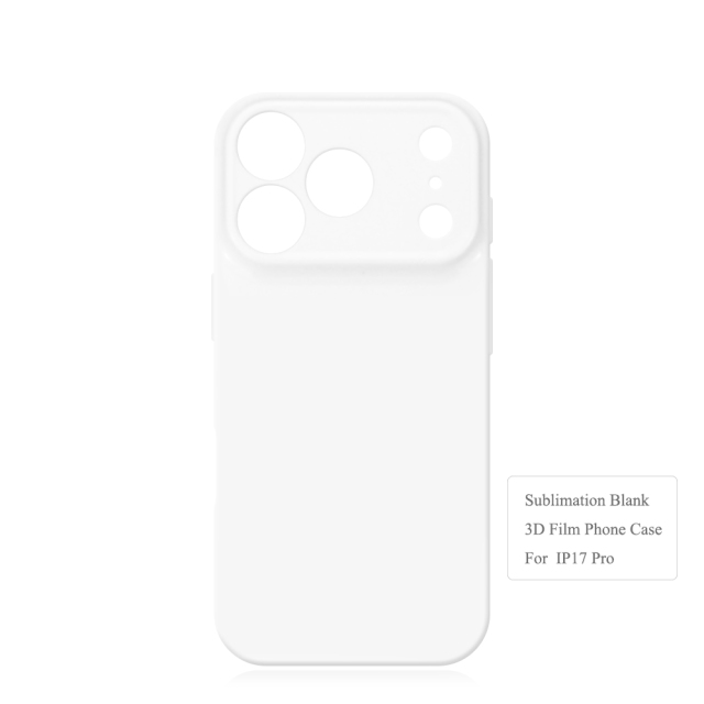 New Arrival 3D Film Sublimation Printing Fully Wrapped Hard Plastic Phone Case For iPhone 17,16,15 Series Full Coverage Mobile Phone Case