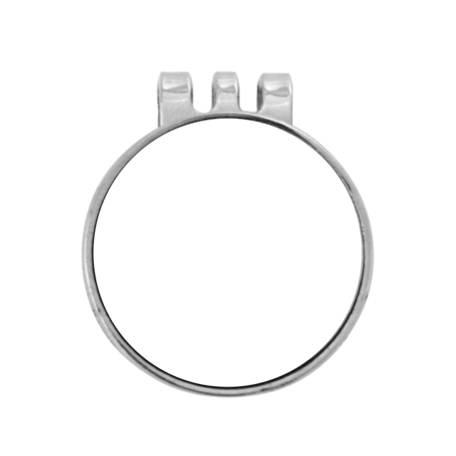 Sublimation Blank Golf Hat Clip - Magnetic Silver Cap Holder, Heat-Transfer Printable Golf Accessory, Magnet Clip for Hats & Caps