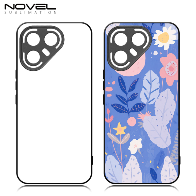 Smooth Sides!!! For Tecno Pova 7 Pro,Tecno Pova 7 Ultra 2D TPU Phone Case With Aluminum Insert For Sublimation Printing